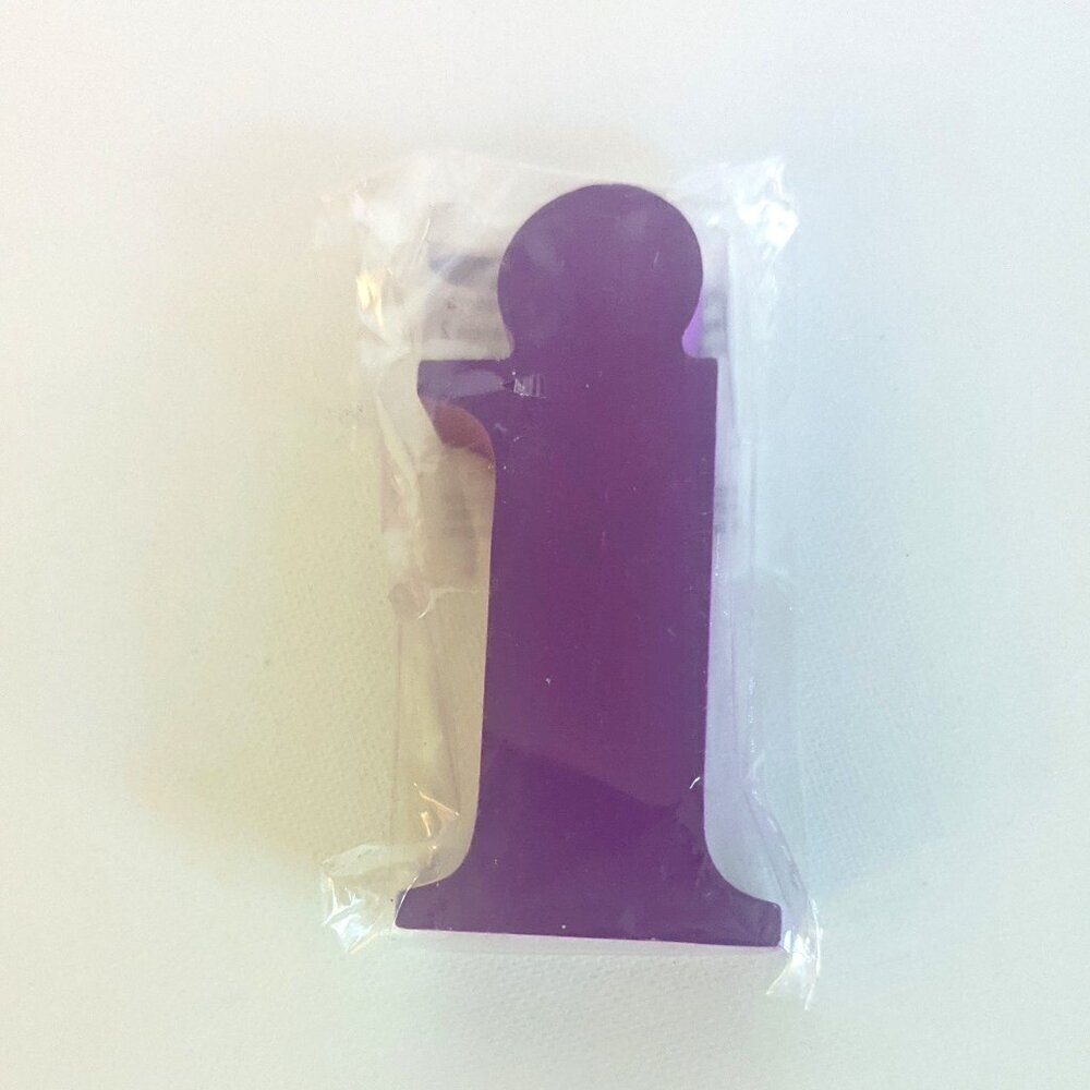 NWT Deep Purple Letter 'i' Wood Alphabet Sign Geo Pop Michael's Wall Home Decor